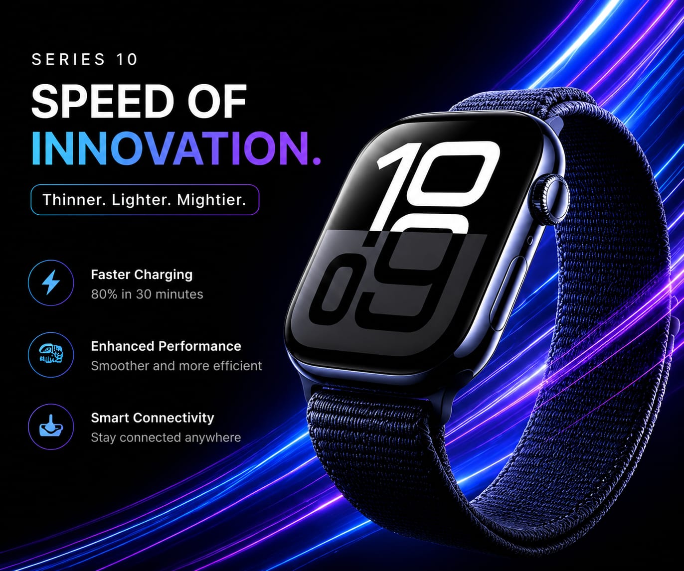 Series 10 Smartwatch – AMOLED Display, Bluetooth Calling & Fitness Tracking