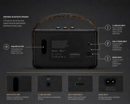 Wireless Bluetooth Speaker – Premium Bass & Vintage Design