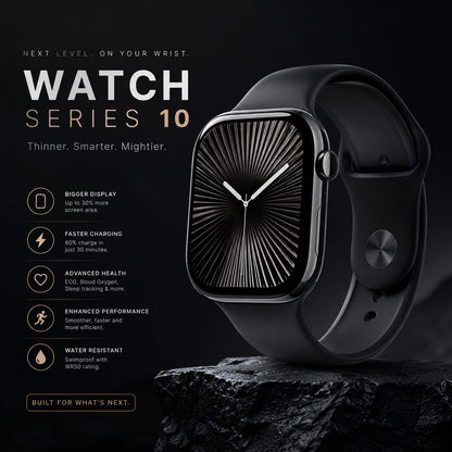 Series 10 Smartwatch – AMOLED Display, Bluetooth Calling & Fitness Tracking